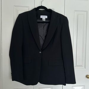 Calvin Klein black suit blazer, size 6